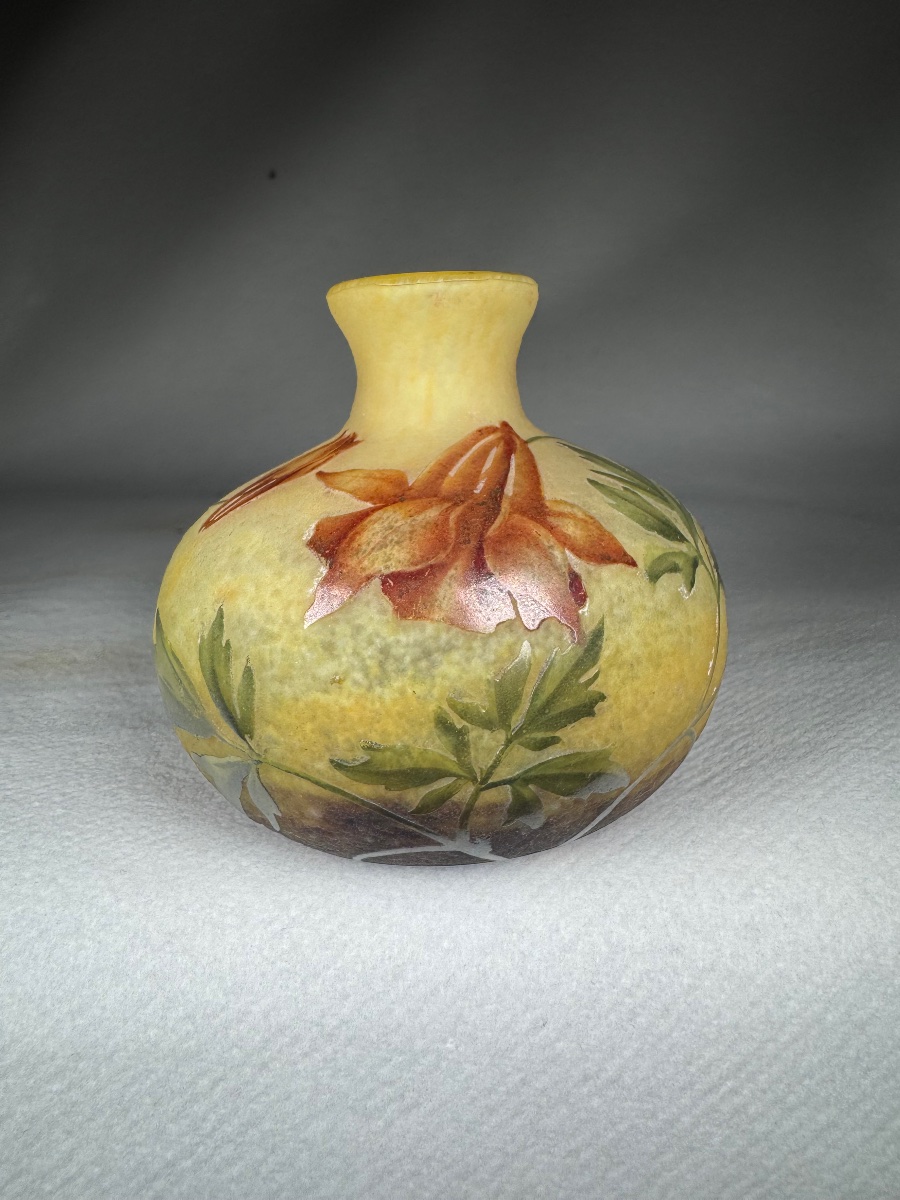Vase Daum Nancy « Ancolies » -photo-2