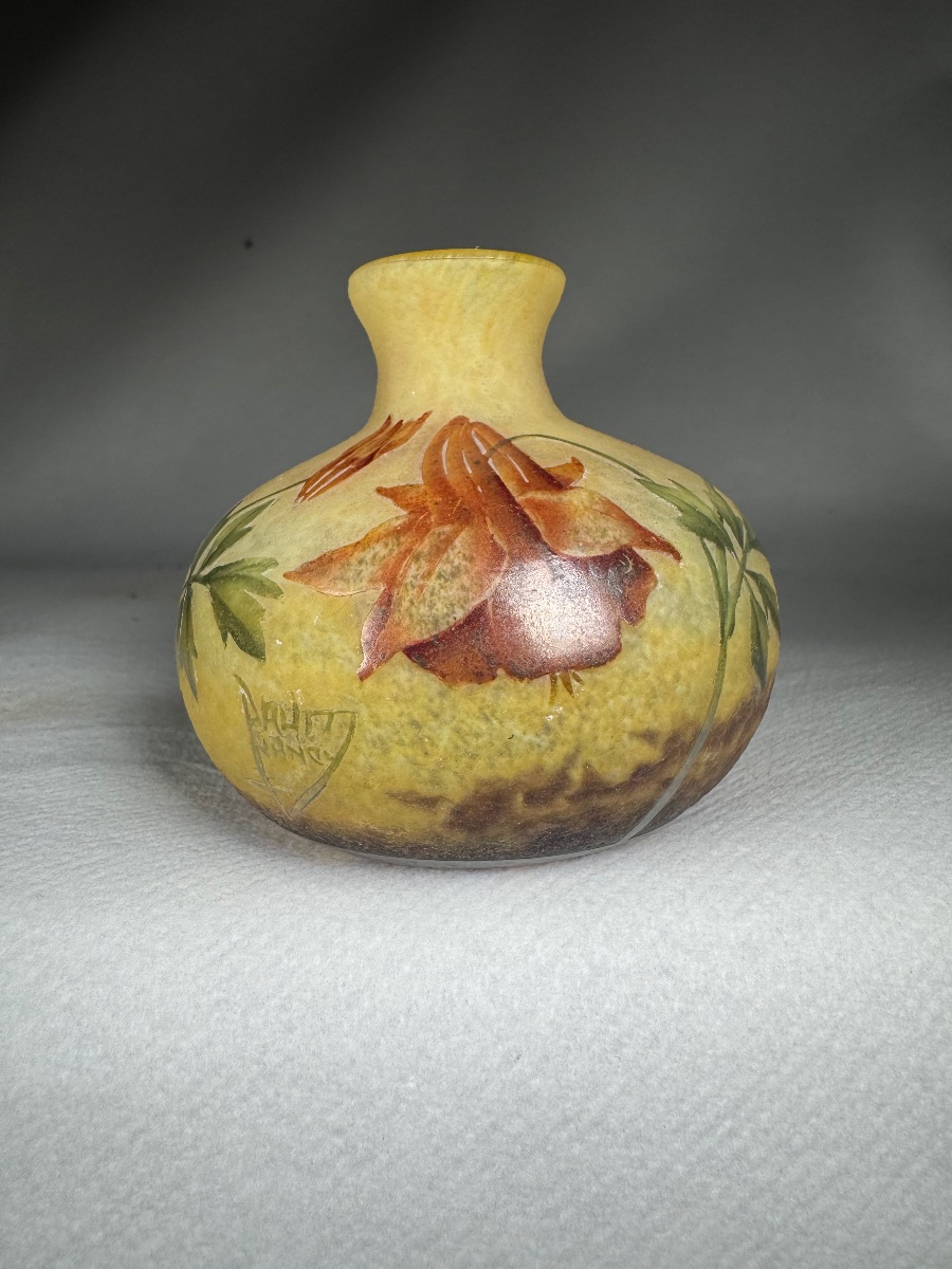 Vase Daum Nancy « Ancolies » 