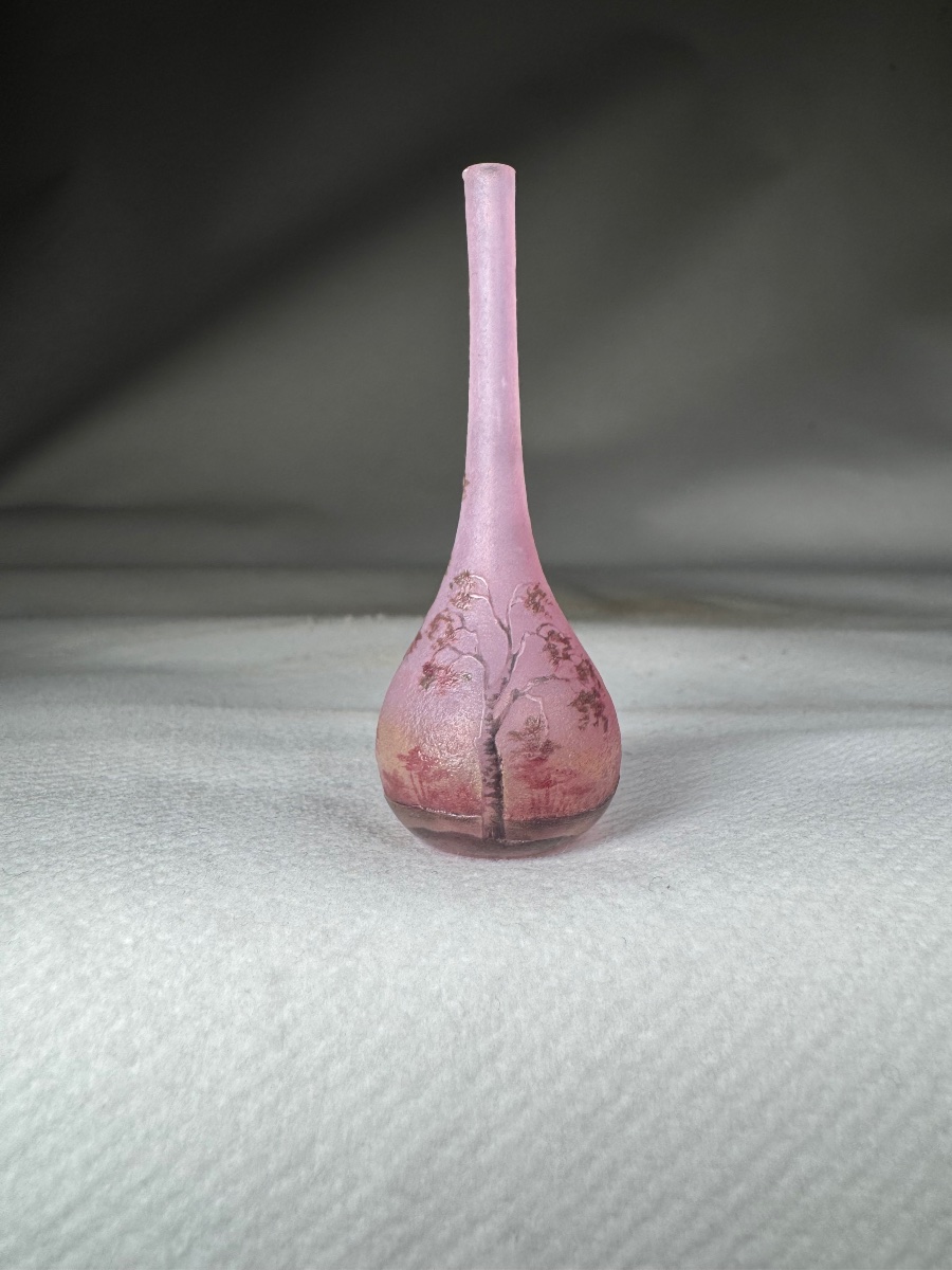 Daum Nancy "sologne" Miniature Vase-photo-3