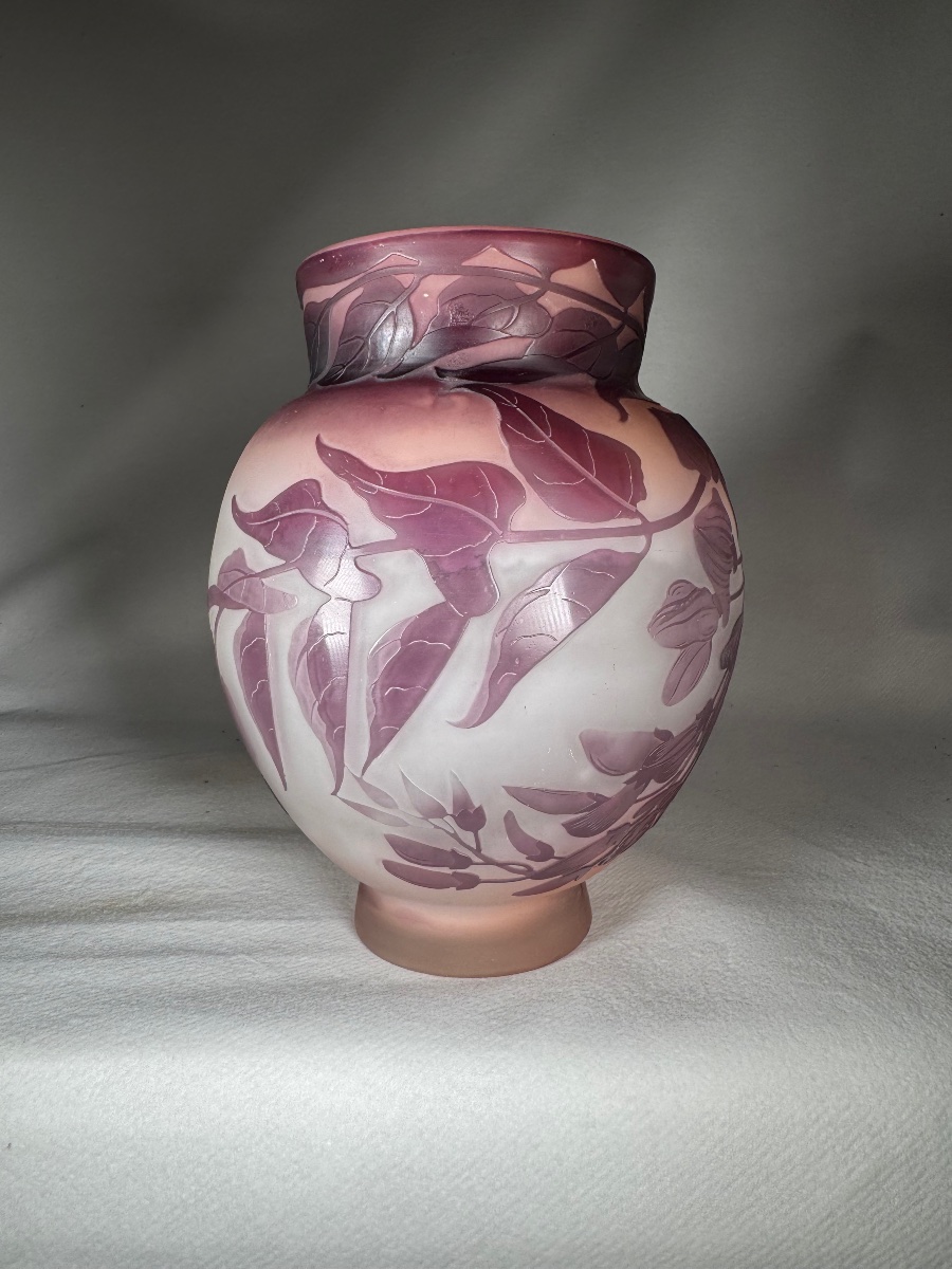 Vase Émile Gallé « Glycines »-photo-4