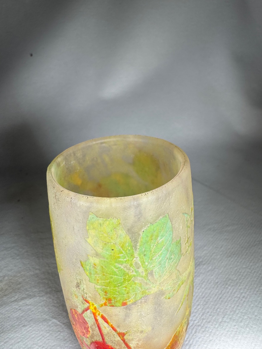Daum Nancy "rosehip Berries" Vase-photo-1