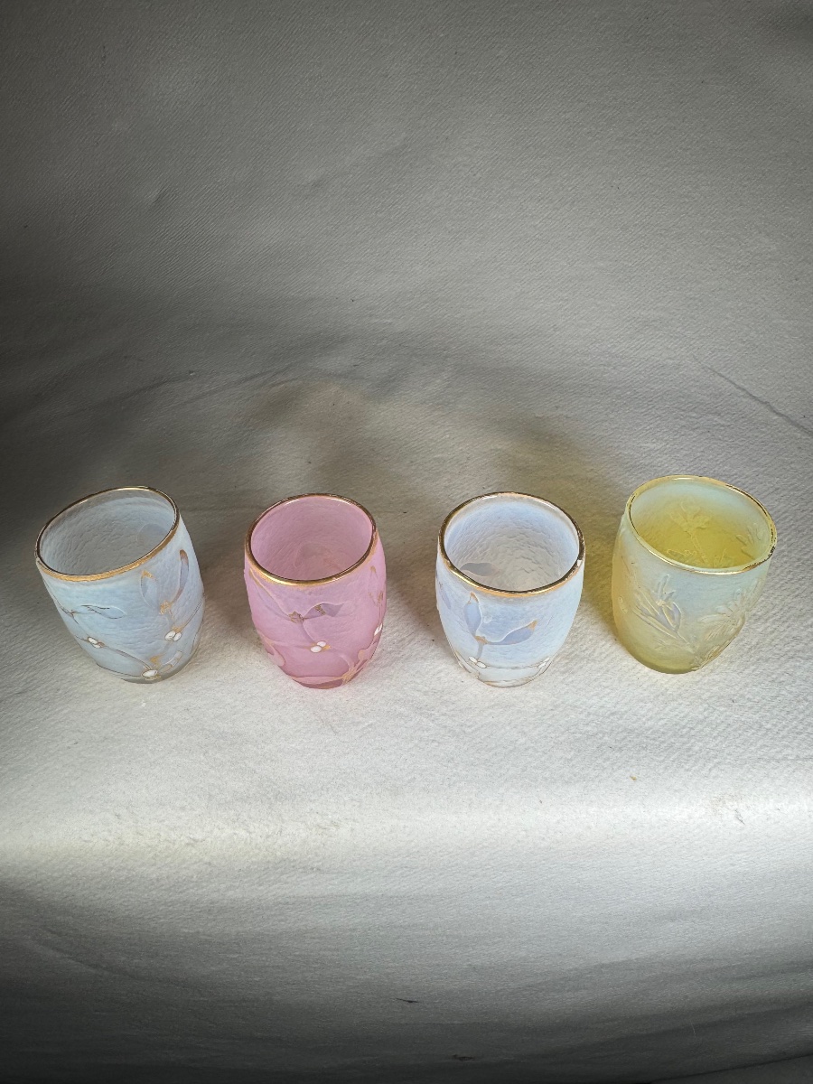 Daum Nancy Liqueur Glasses, Art Nouveau -photo-3
