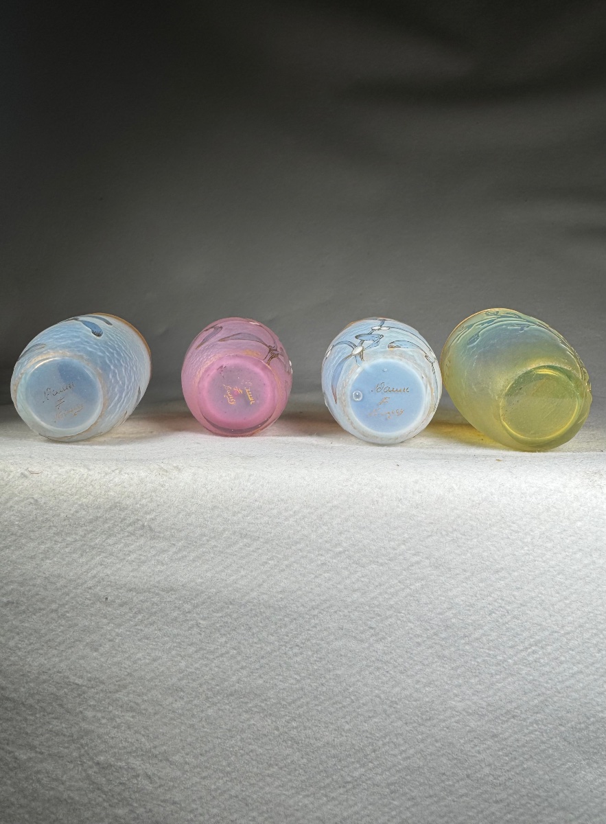 Daum Nancy Liqueur Glasses, Art Nouveau -photo-4