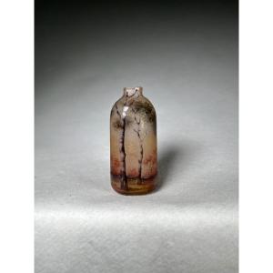 Vase Miniature Daum Nancy ( Paysage Sologne ), Art Nouveau