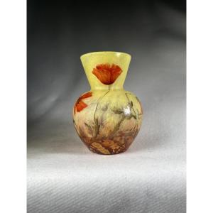 Vase Daum Nancy « Coquelicot »