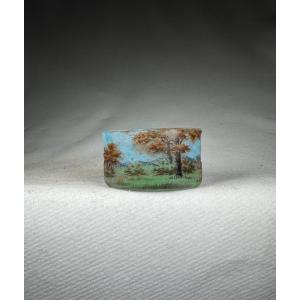 Vase Miniature Daum Nancy (Auntomne) Art Nouveau 