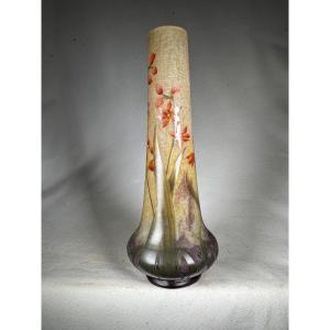 Vase Daum Nancy « Lis des Cafres »