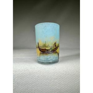 Daum Nancy "venice" Miniature Vase