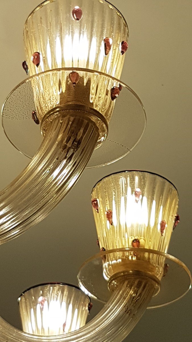 Lustre Murano Caigo Par Olivier Gagnère Pour Véronese Paris-photo-6