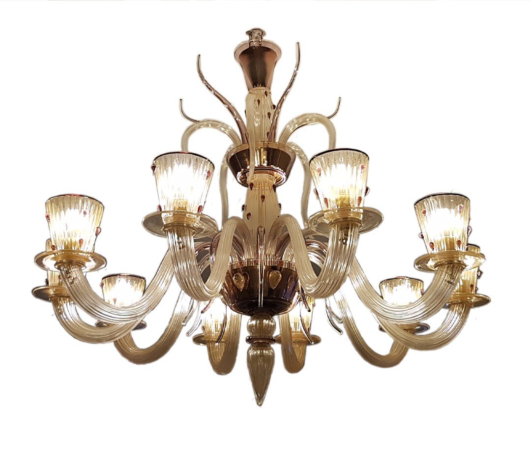 Lustre Murano Caigo Par Olivier Gagnère Pour Véronese Paris-photo-1