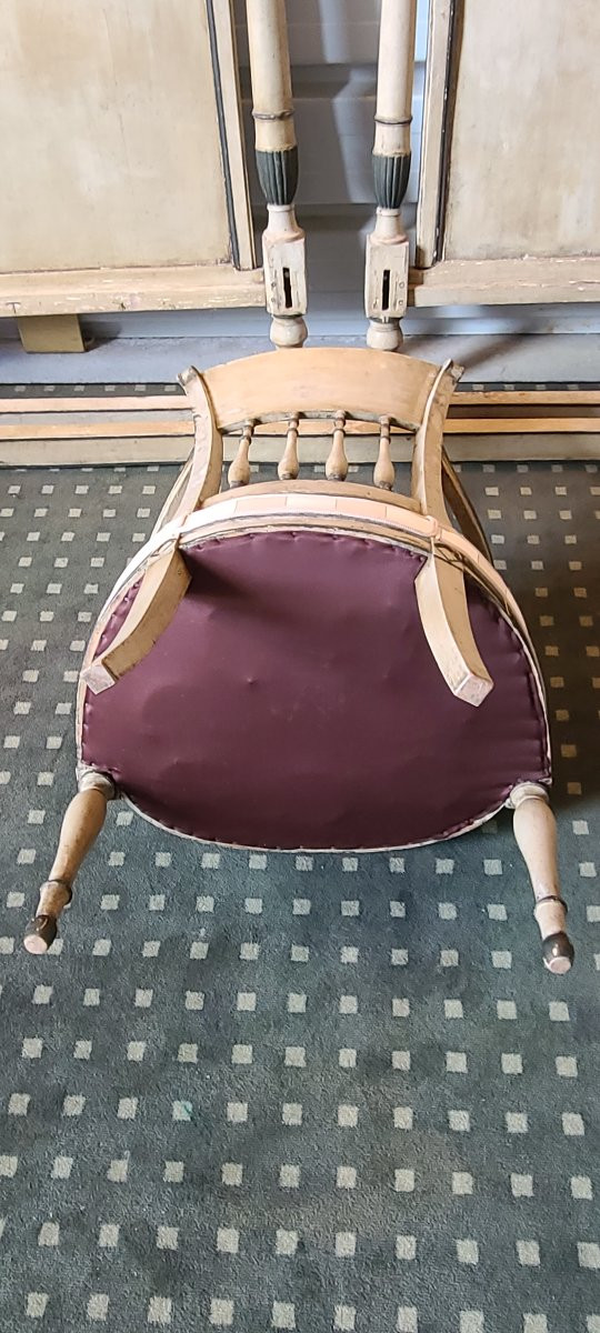 FAUTEUIL ET LIT D EPOQUE DIRECTOIRE-photo-3