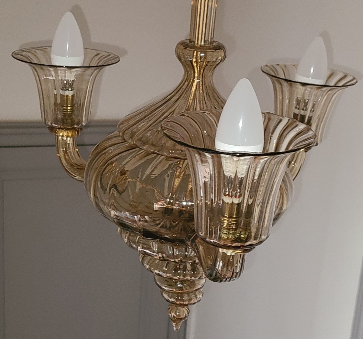 Murano Chandelier By Vittorio Zecchin 1920/1925-photo-2