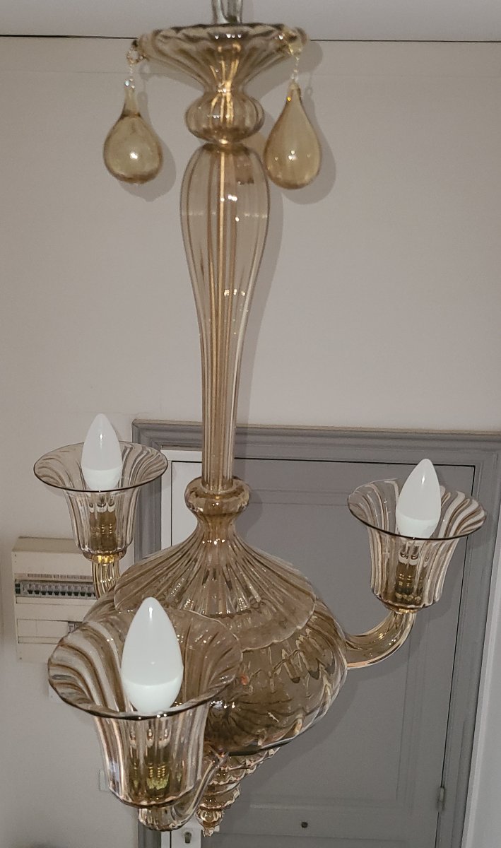 Murano Chandelier By Vittorio Zecchin 1920/1925