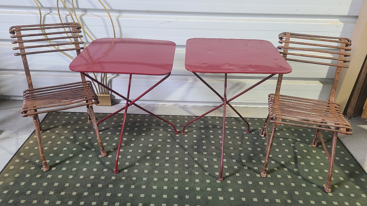 1900s Garden Side Tables And Chairs -photo-2