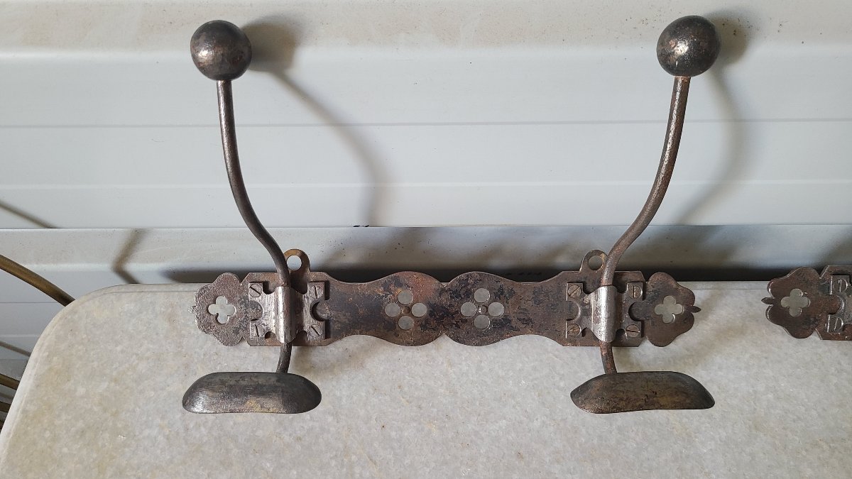 Art Nouveau Steel Coat Rack-photo-2