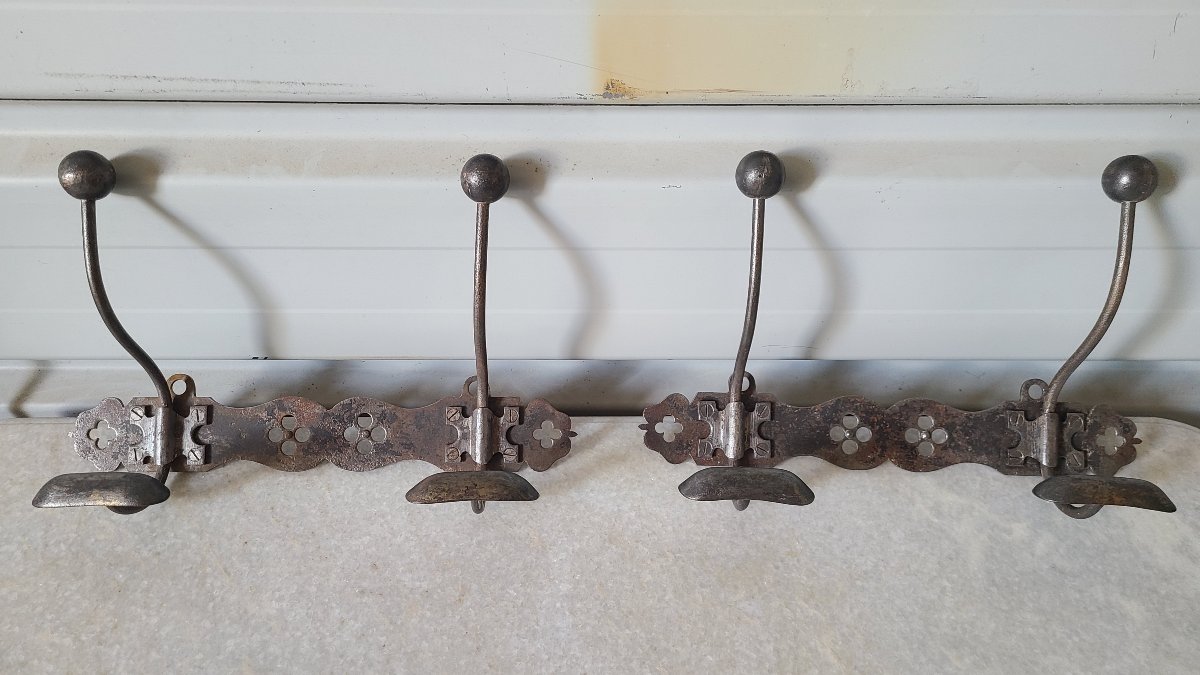Art Nouveau Steel Coat Rack