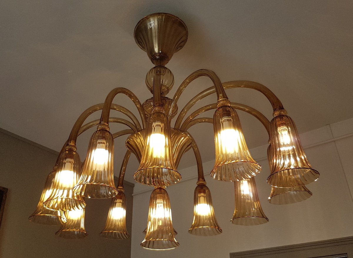  LUSTRE OVALE MURANO VENINI