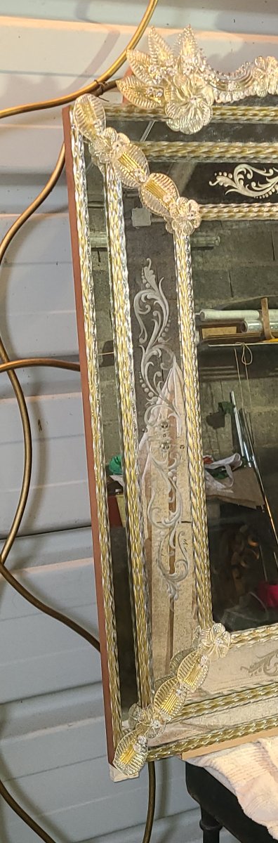 Venetian Murano Mirror-photo-2