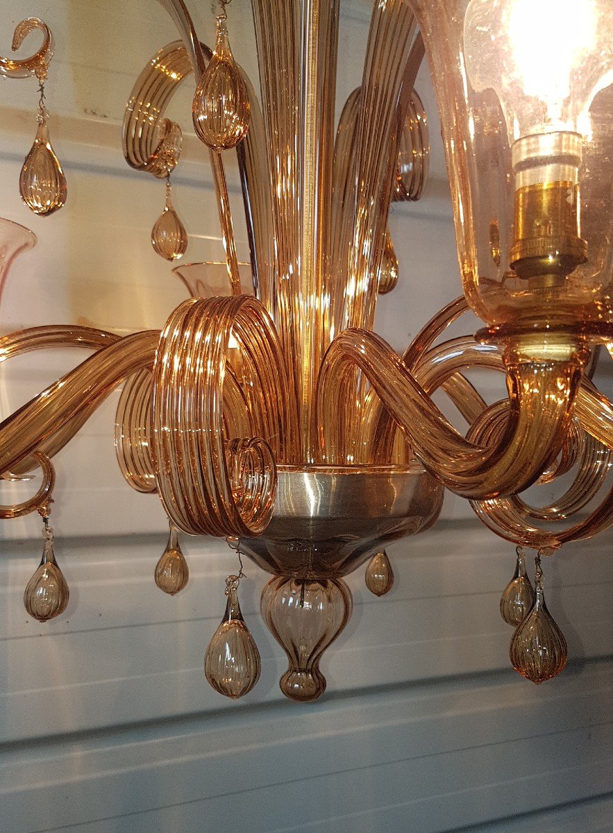 Lustre En Verre Murano, 1950s  -photo-4