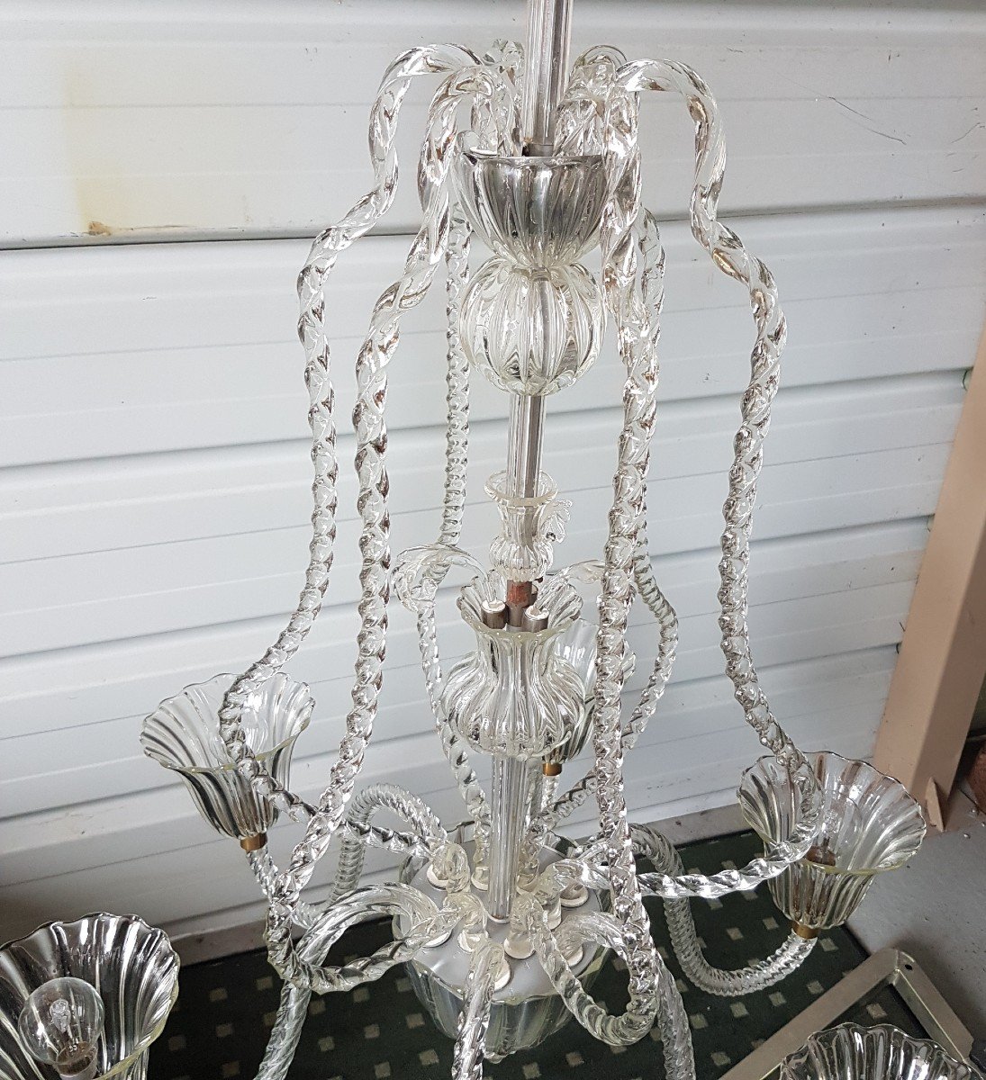 Fountain Murano Chandelier 1950-photo-3