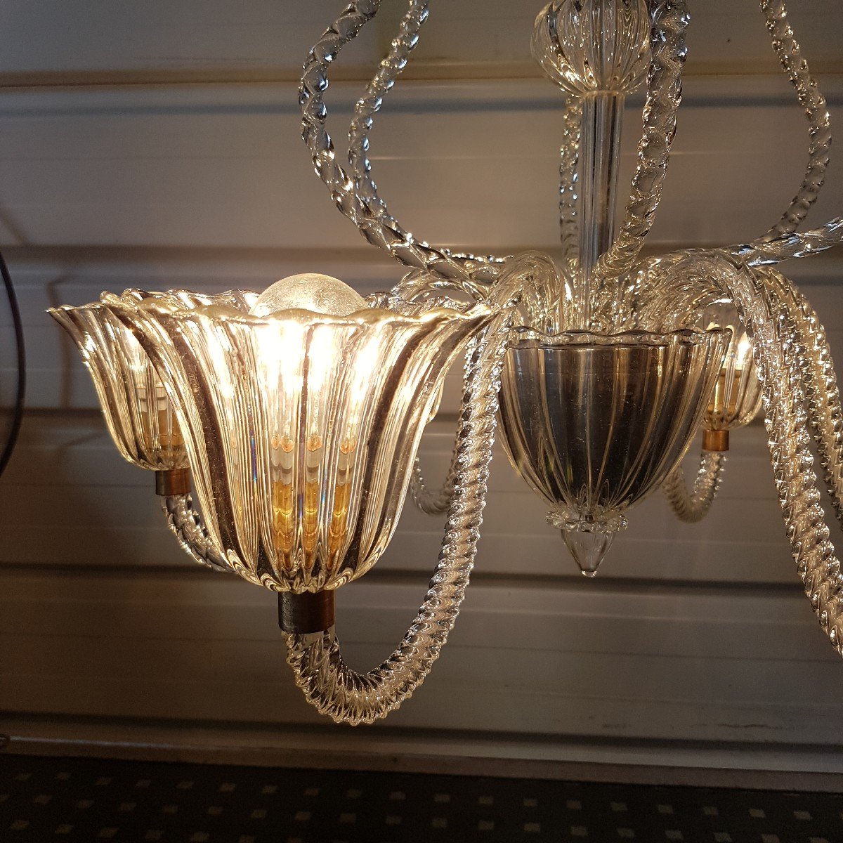 Fountain Murano Chandelier 1950-photo-3