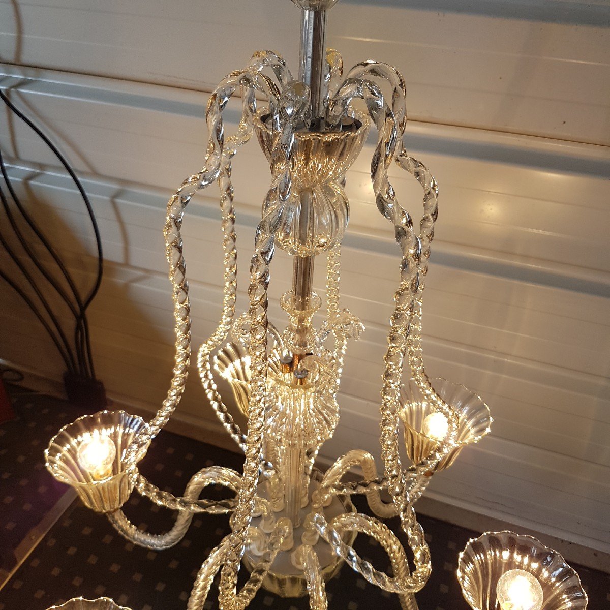 Fountain Murano Chandelier 1950-photo-5