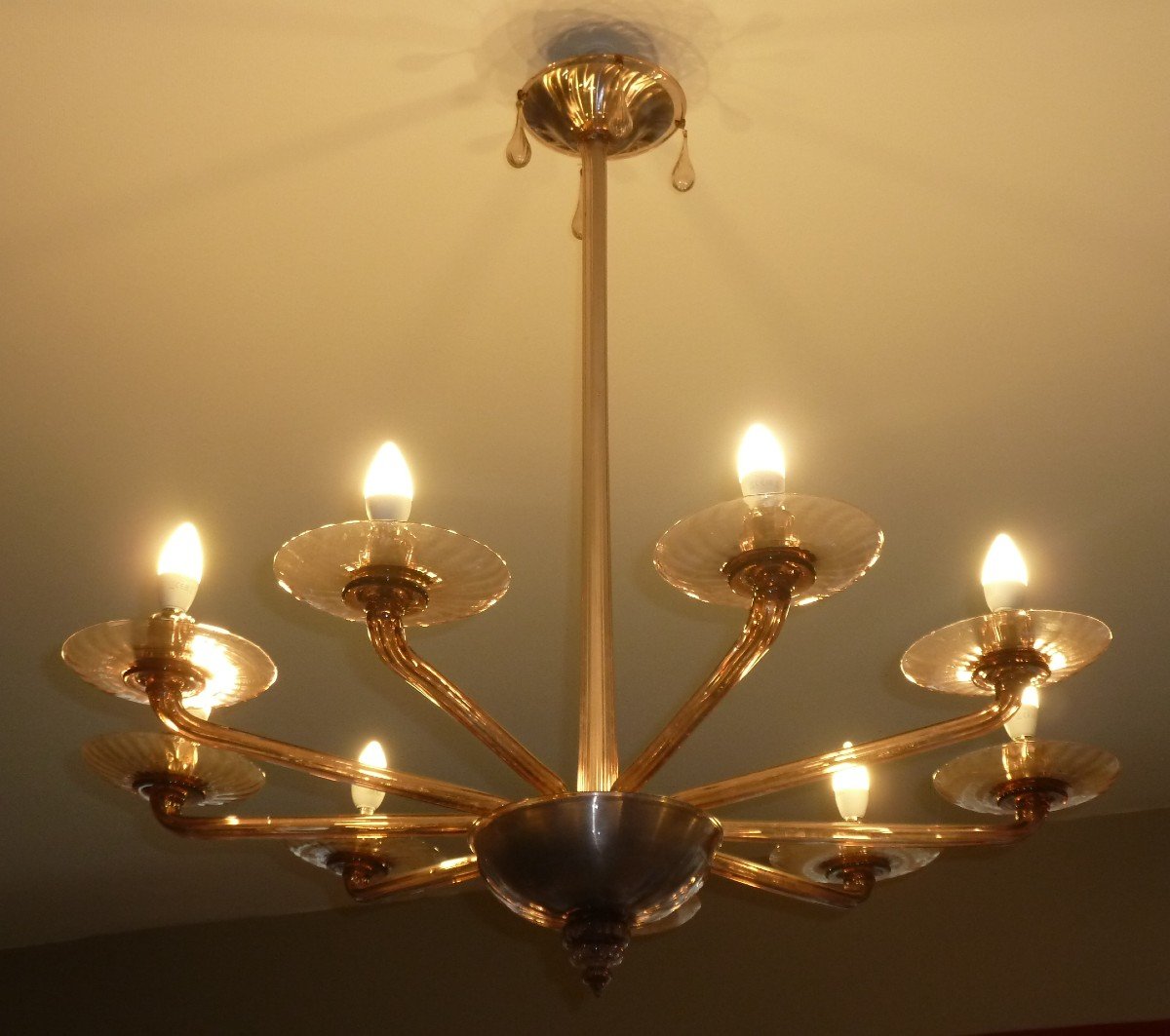 Murano Art Deco Chandelier 1930-photo-1