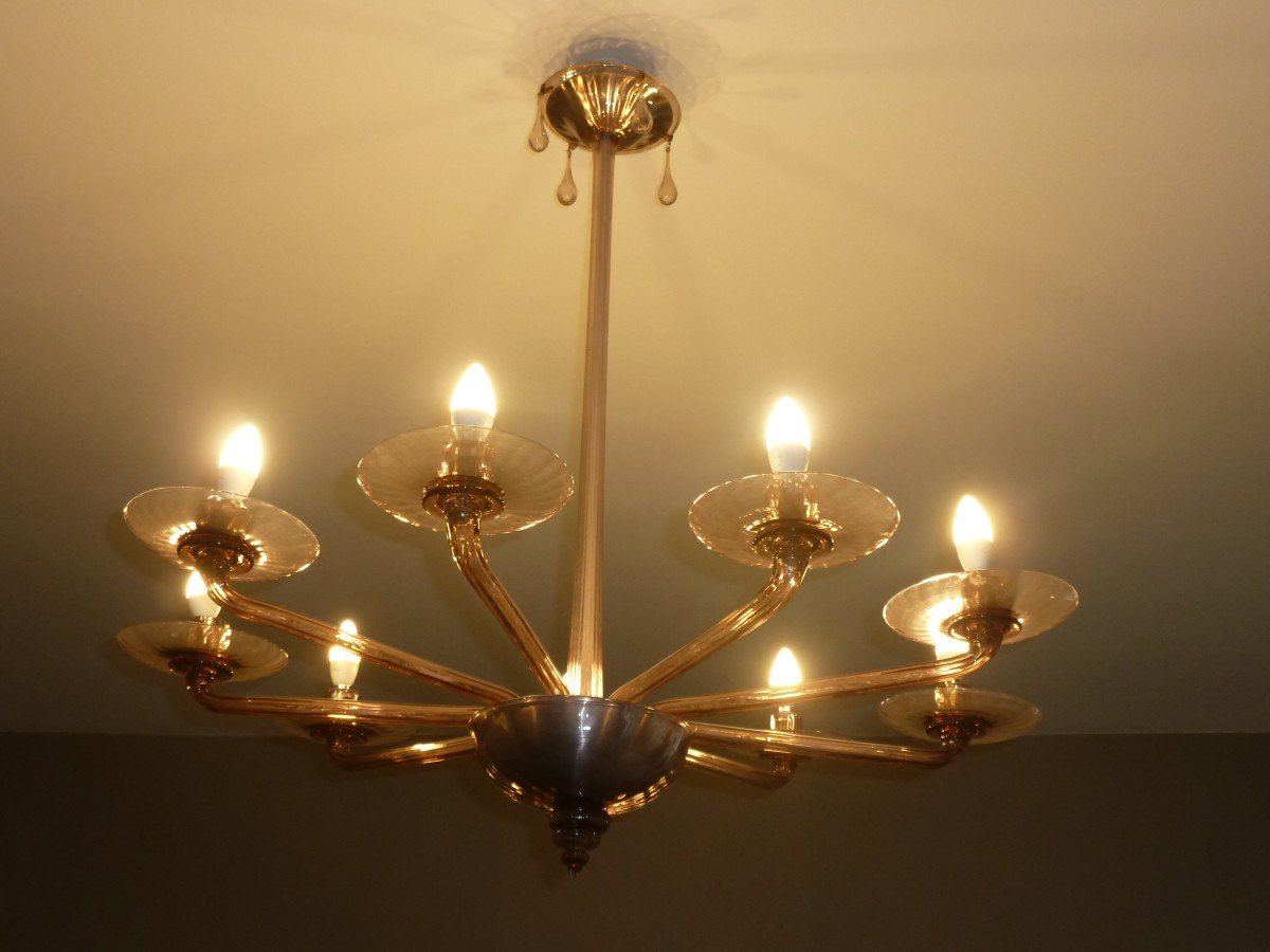 Murano Art Deco Chandelier 1930