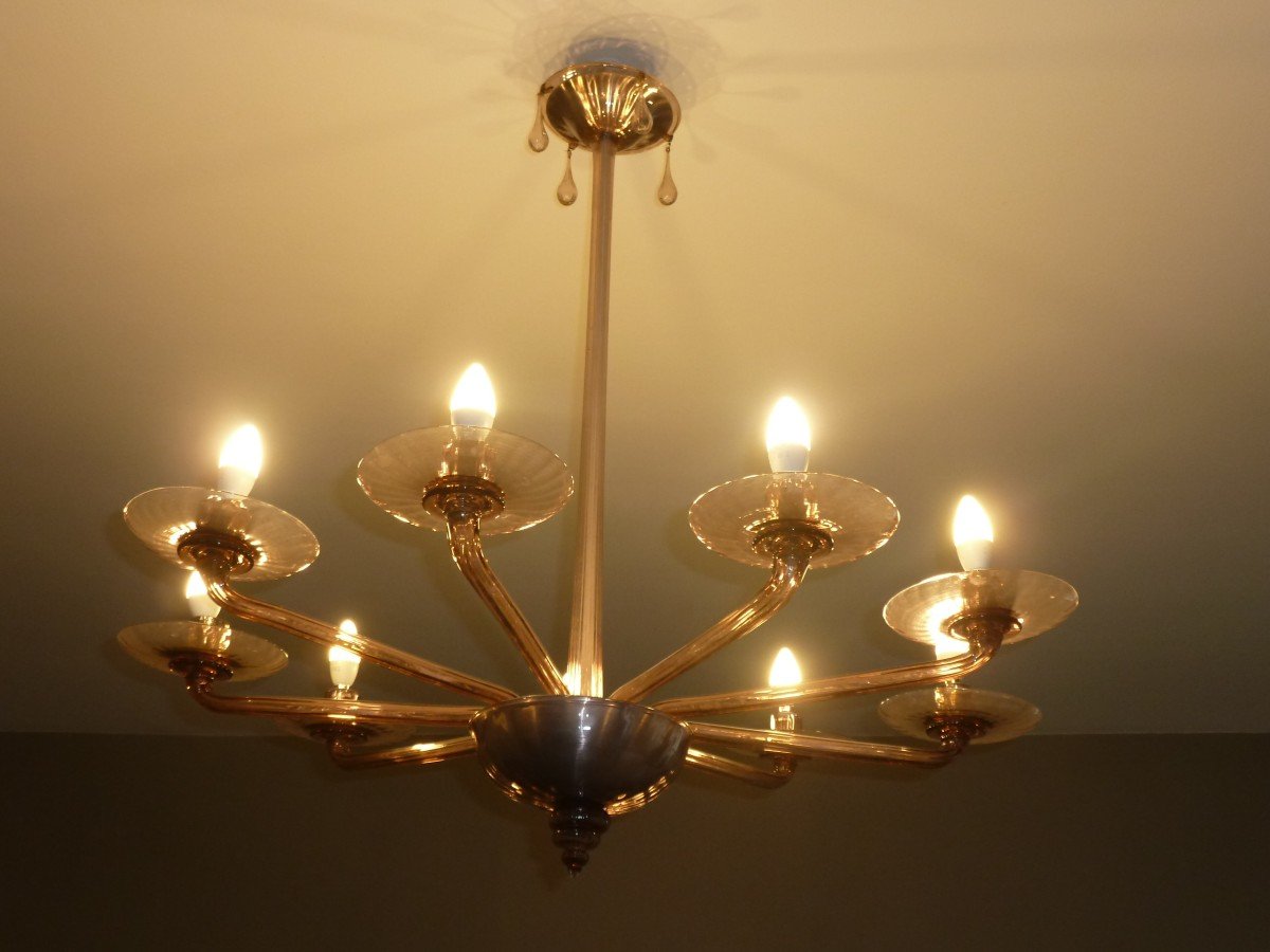 Murano Art Deco Chandelier 1930