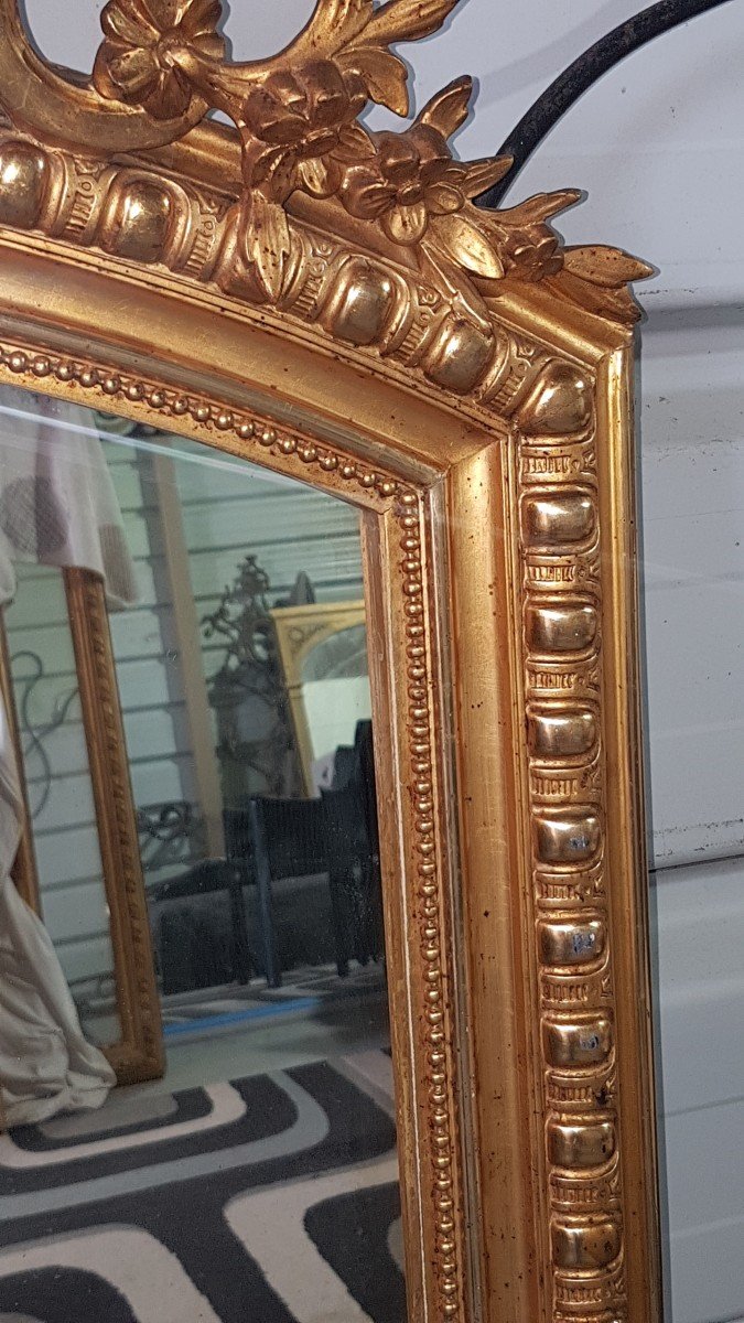 Miroir Doré  Napoléon III  162 Cm X 0.90 Cm-photo-3