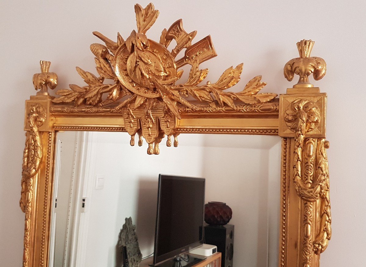 Golden Mirror Louis XVI Style 175x93-photo-3