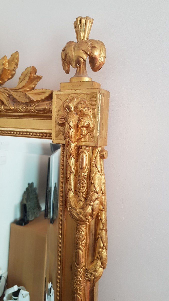 Golden Mirror Louis XVI Style 175x93-photo-4