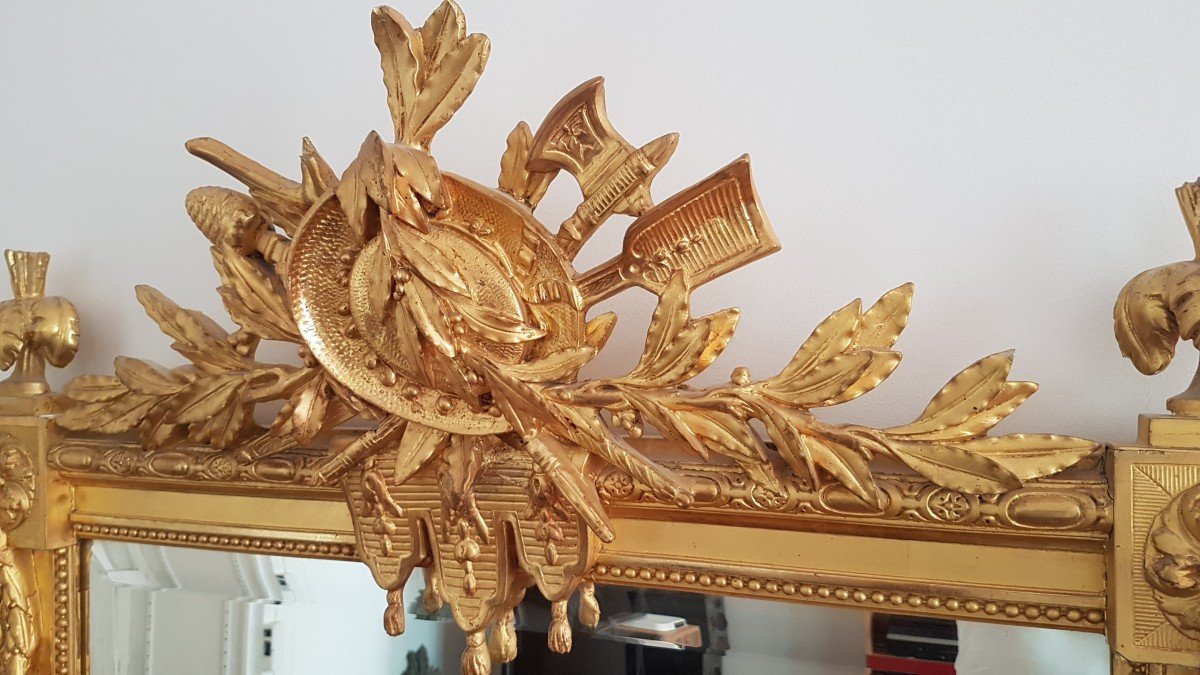 Golden Mirror Louis XVI Style 175x93-photo-8