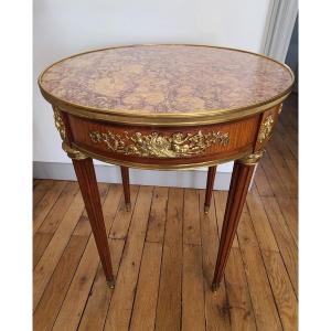  Gueridon Louis XVI Marbre Brocatelle