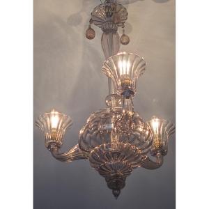 Murano Chandelier By Vittorio Zecchin, 1920–1925