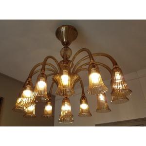 LUSTRE OVALE MURANO VENINI