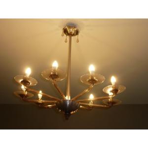 Murano Art Deco Chandelier 1930