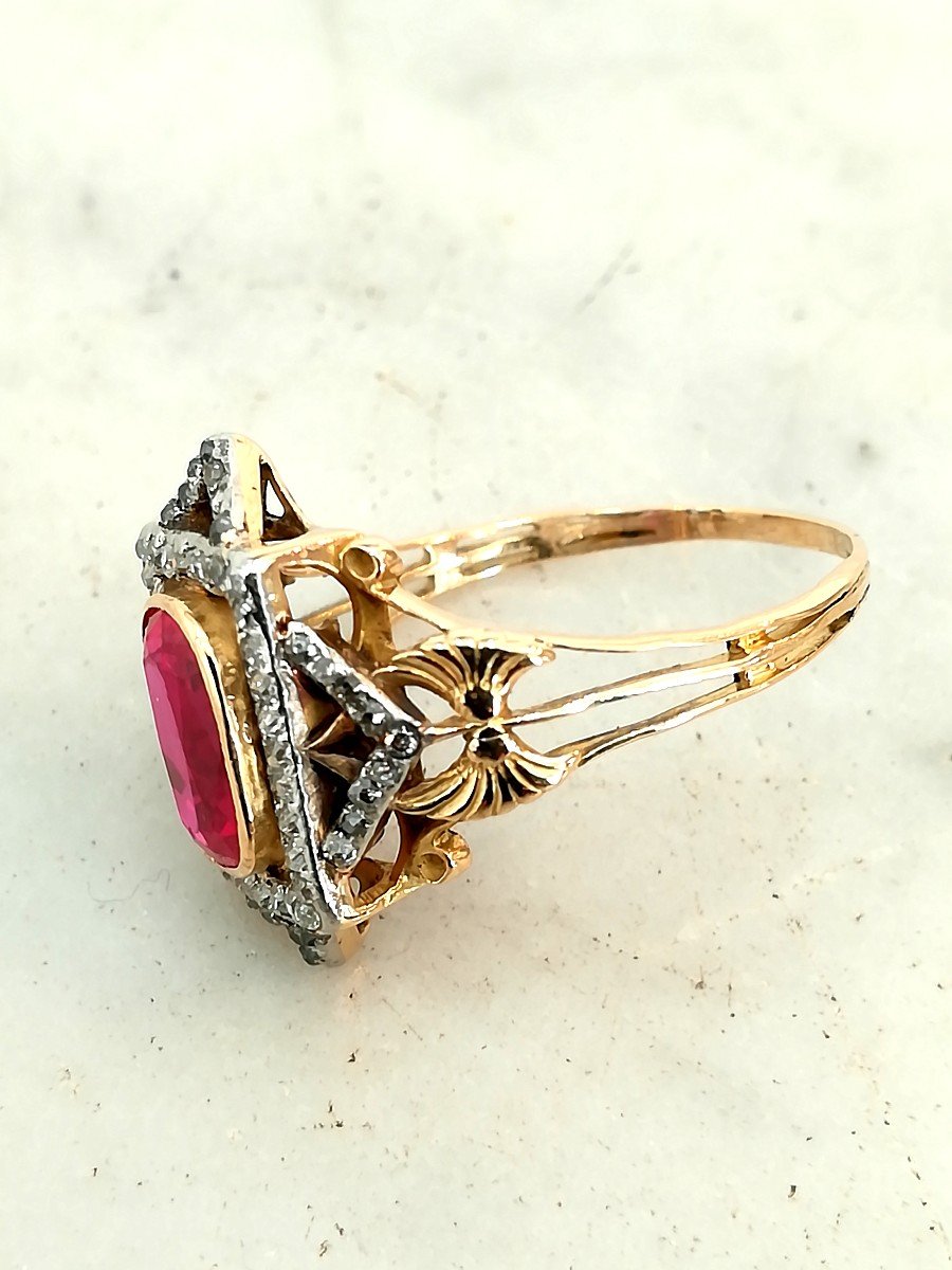 Belle Epoque Ring 2 Golds Diamonds-photo-1