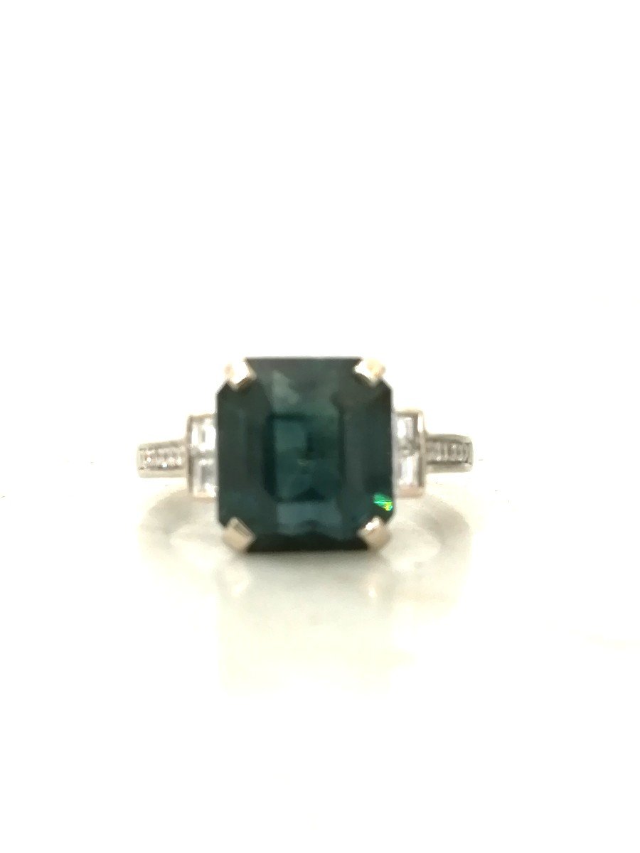 Bague Saphir Vert