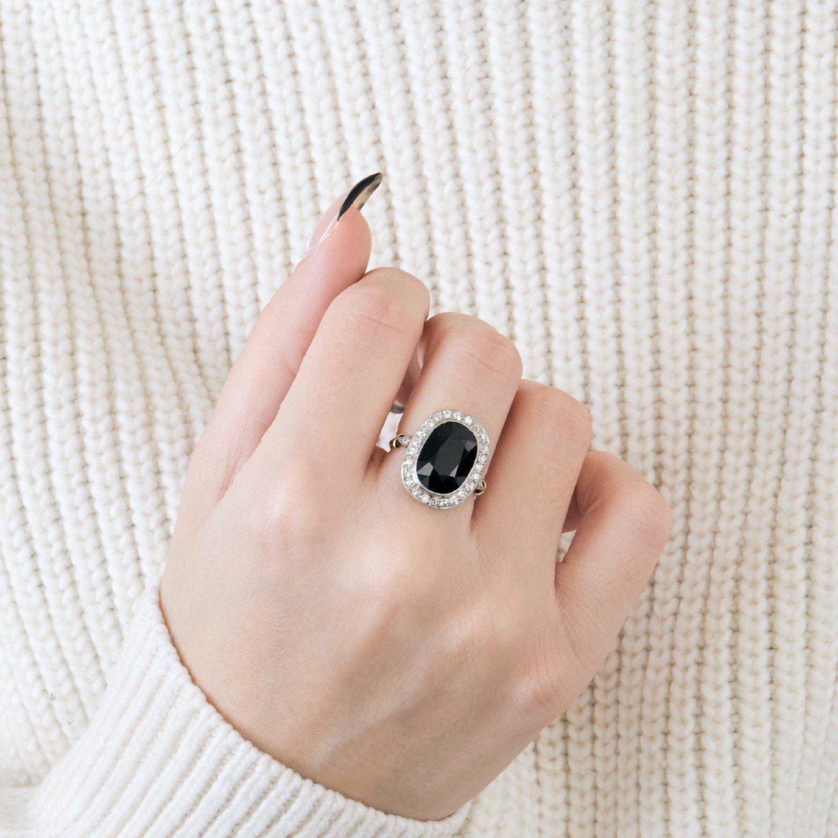 Pompadour Belle Epoque Sapphire Ring-photo-2
