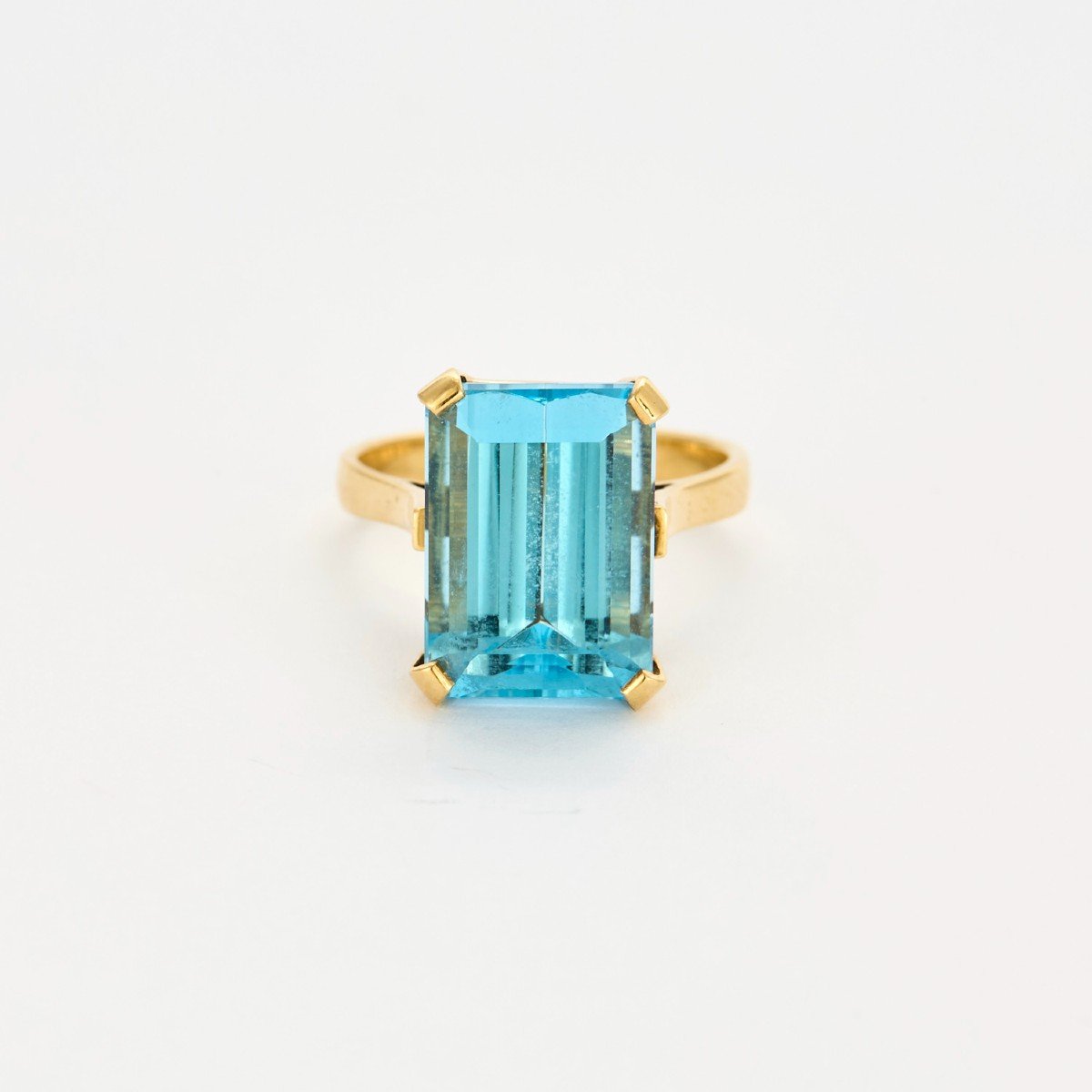 Bague Topaze Bleue