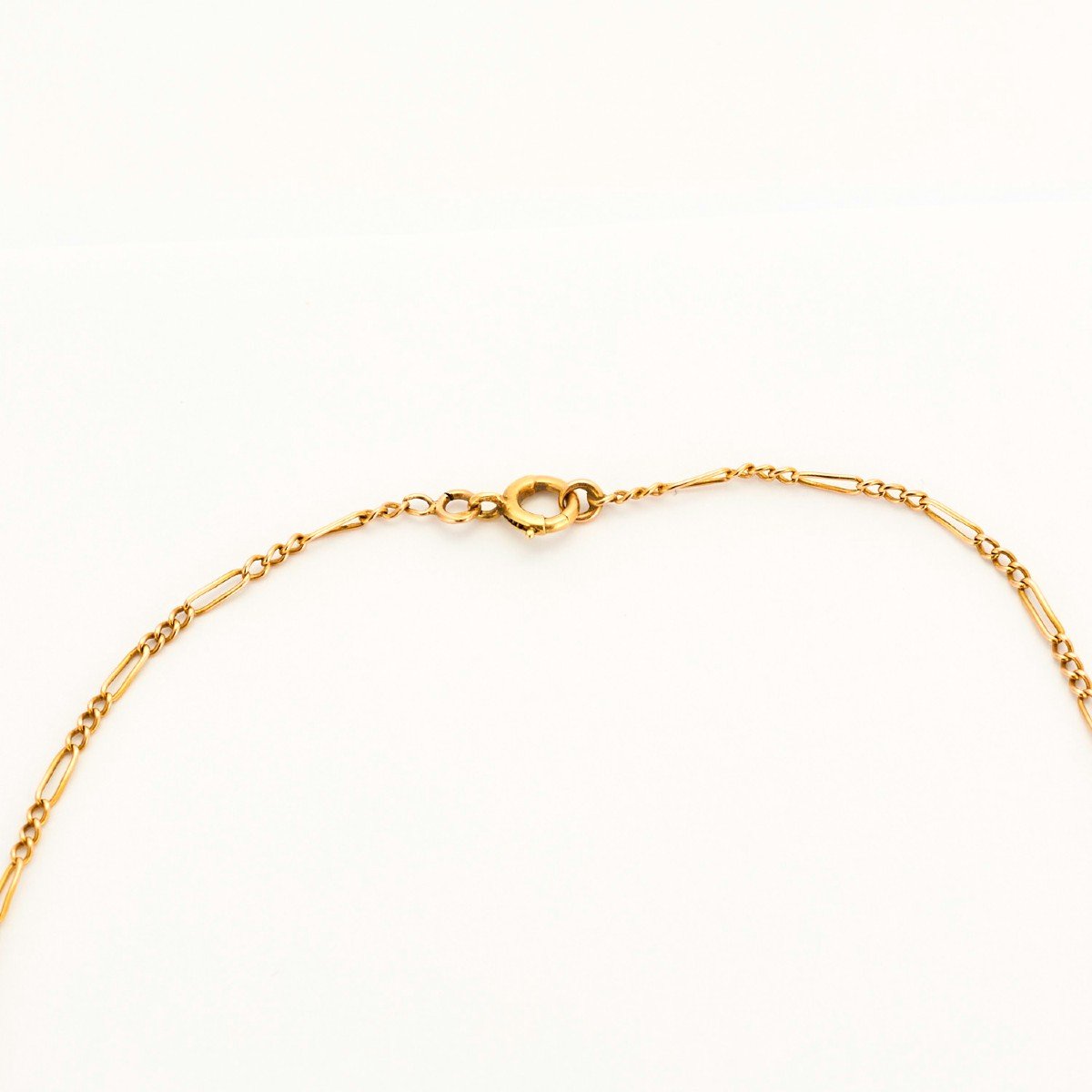 Coral Diamond Rose Gold Negligee Necklace-photo-4