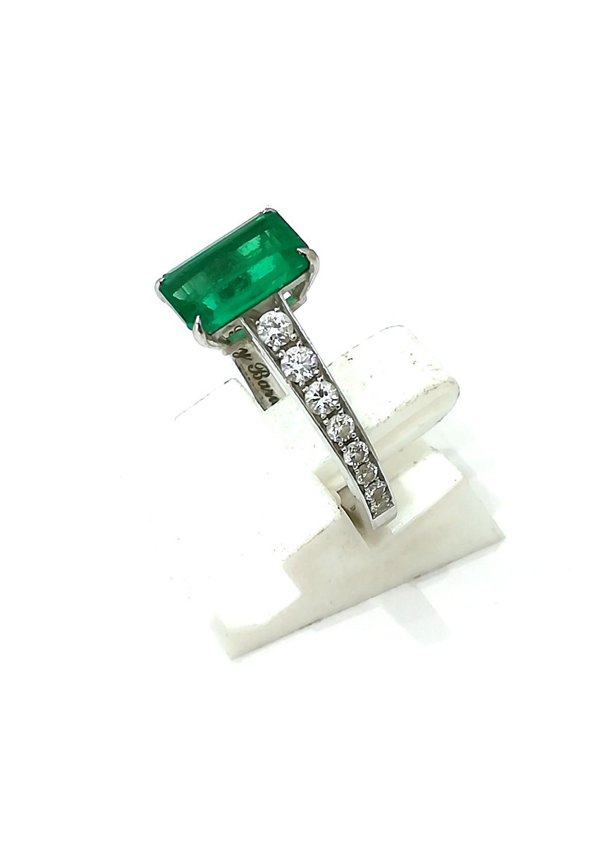 Emerald Diamond Ring-photo-2