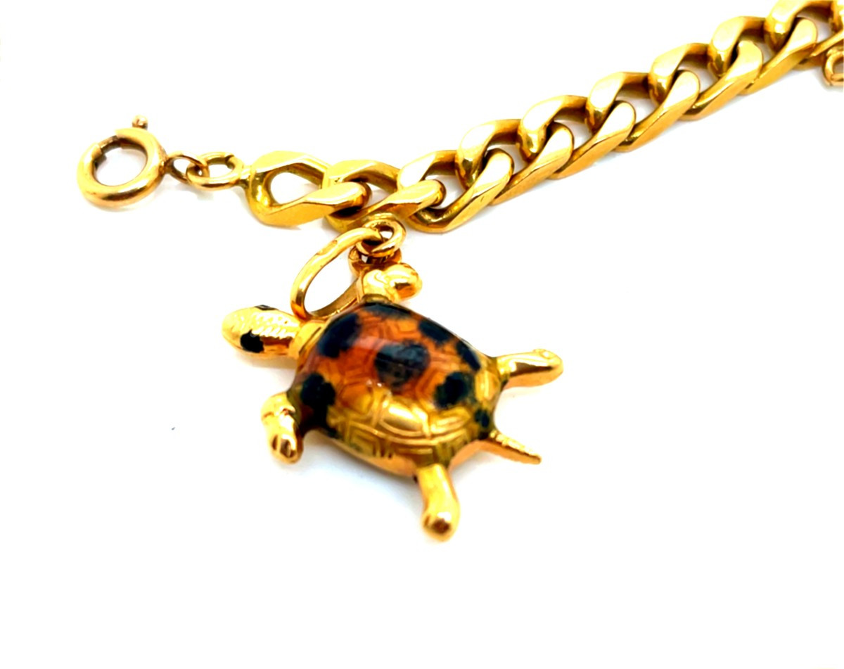 Bracelet Charms Or Jaune-photo-3