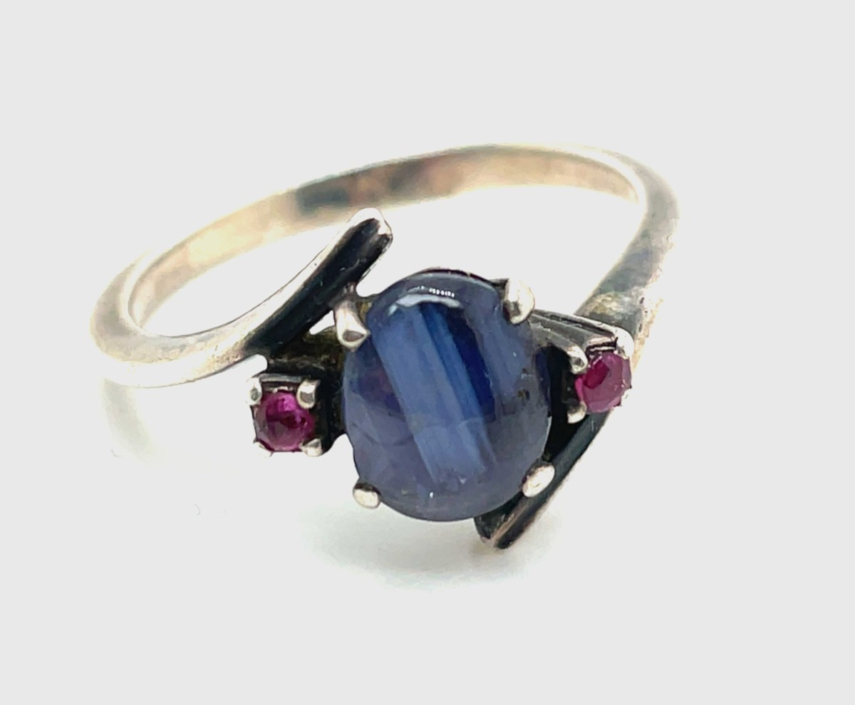 Silver Sapphire Ring