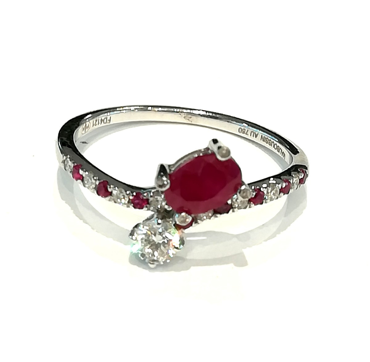 Bague Mauboussin Duo de Passion Rubis Diamants-photo-2