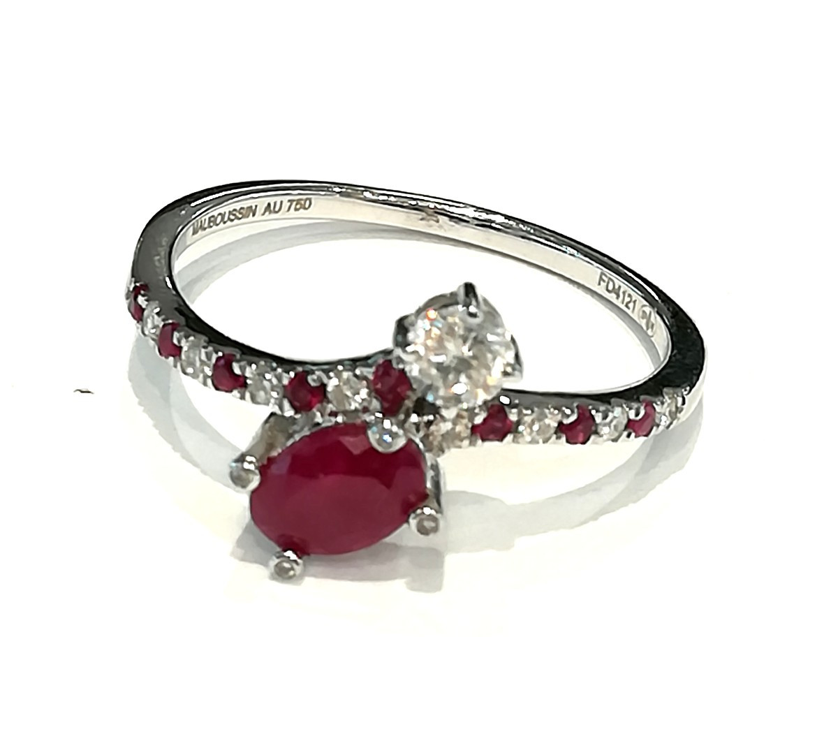 Bague Mauboussin Duo de Passion Rubis Diamants