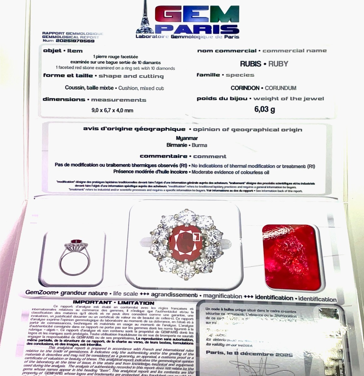 Bague Marguerite Rubis Birman Diamants-photo-1