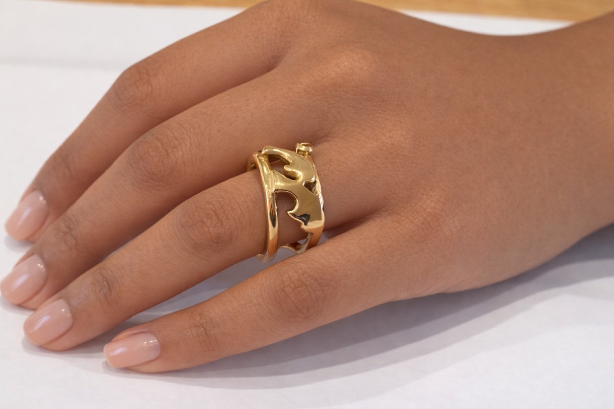 Gold Ring From Maison Caplain Saint André-photo-4
