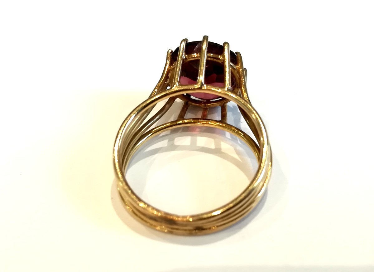 Rose Gold Tourmaline Ring-photo-3